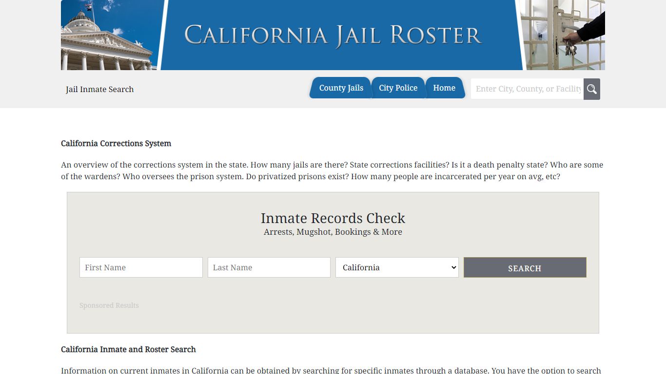 Butte County Jail | Jail Roster Search